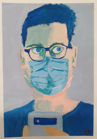 Autoportret w maseczce