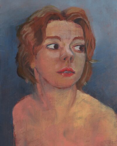 Portrait (oil on paper)