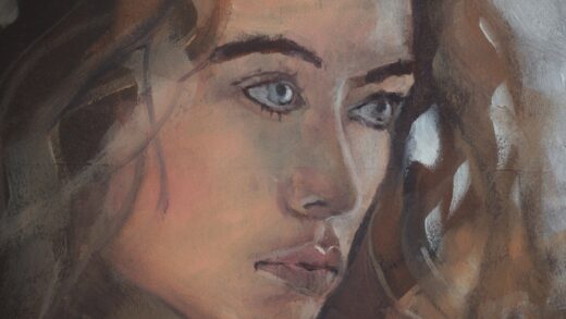 Portrait nr3 (oil on paper)