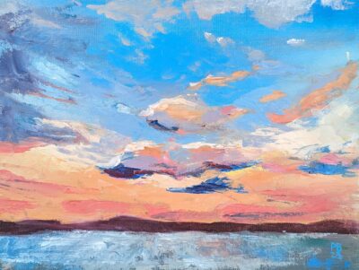 Wspomnienie lata (olej na płótnie, 30x40cm)