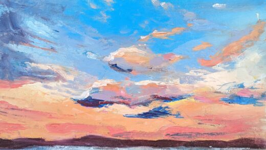 Wspomnienie lata (olej na płótnie, 30x40cm)