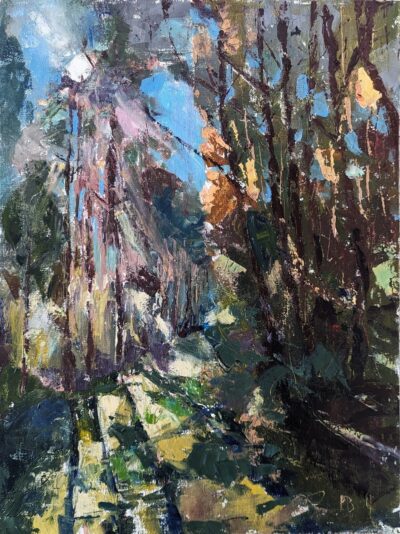 Jesień 3 (olej na płótnie, 30x40cm)