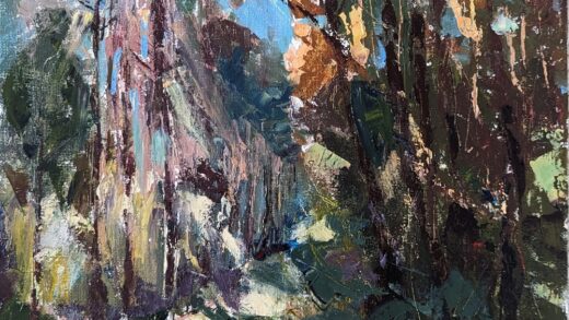 Jesień 3 (olej na płótnie, 30x40cm)