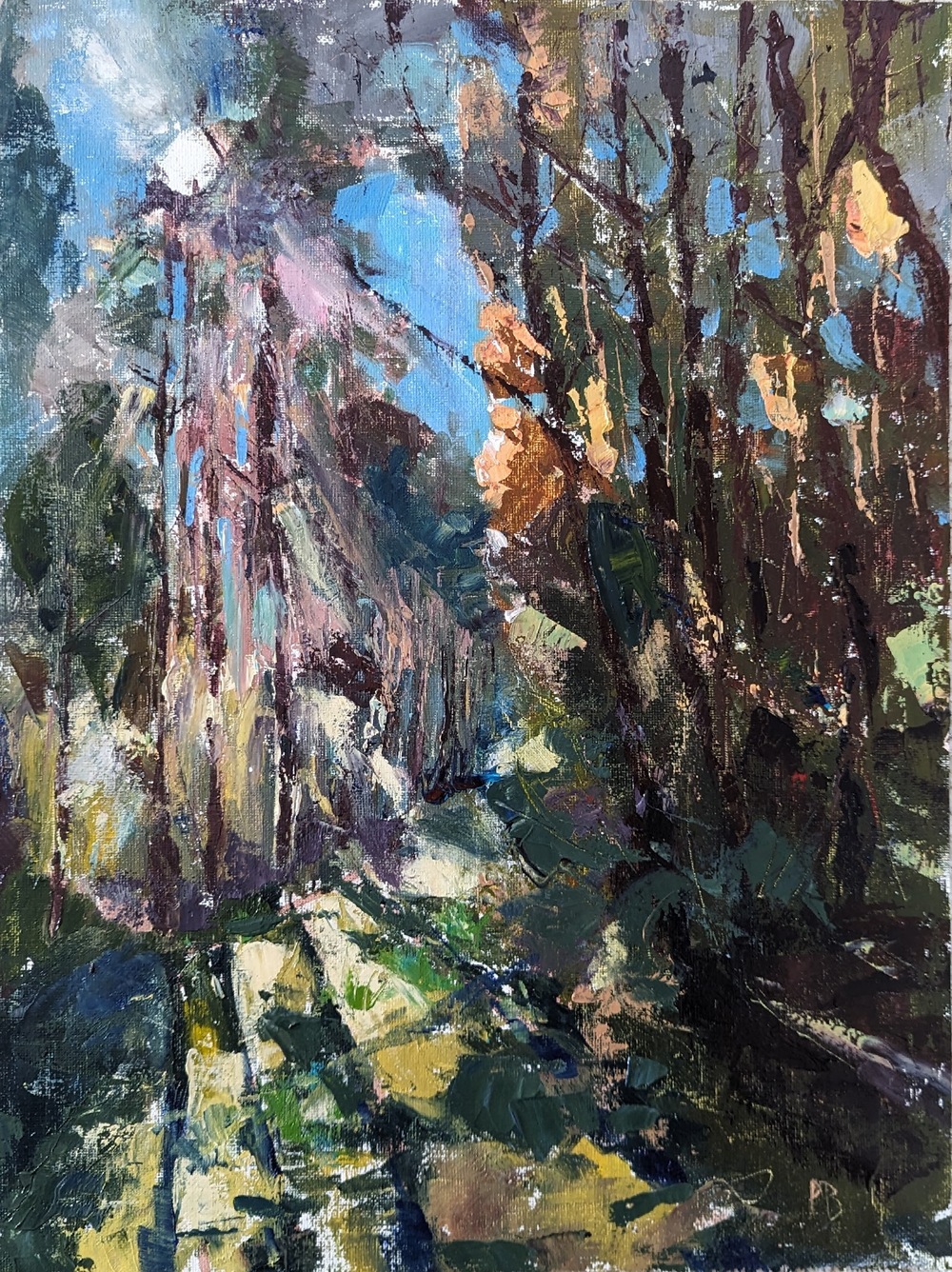 Jesień 3 (olej na płótnie, 30x40cm)