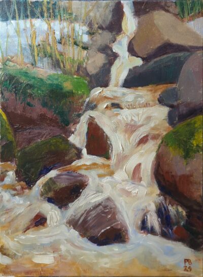 Strumienie Szklarskiej (olej na płótnie 30x40)