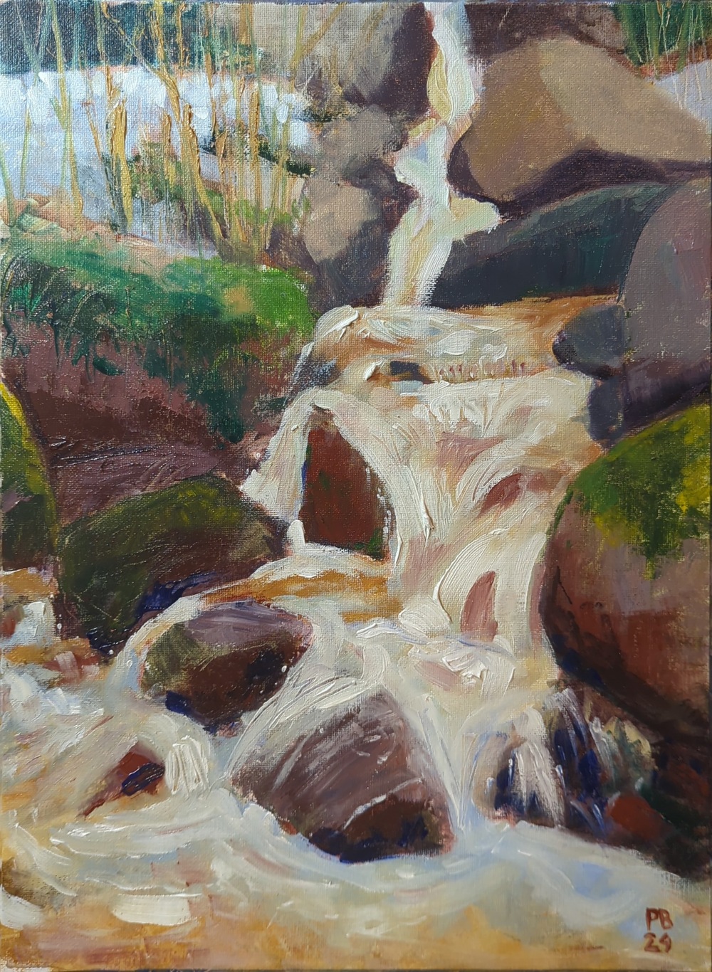 Strumienie Szklarskiej (olej na płótnie 30x40)