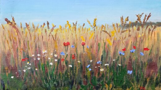 lipiec (olej na płótnie, 30x40cm)